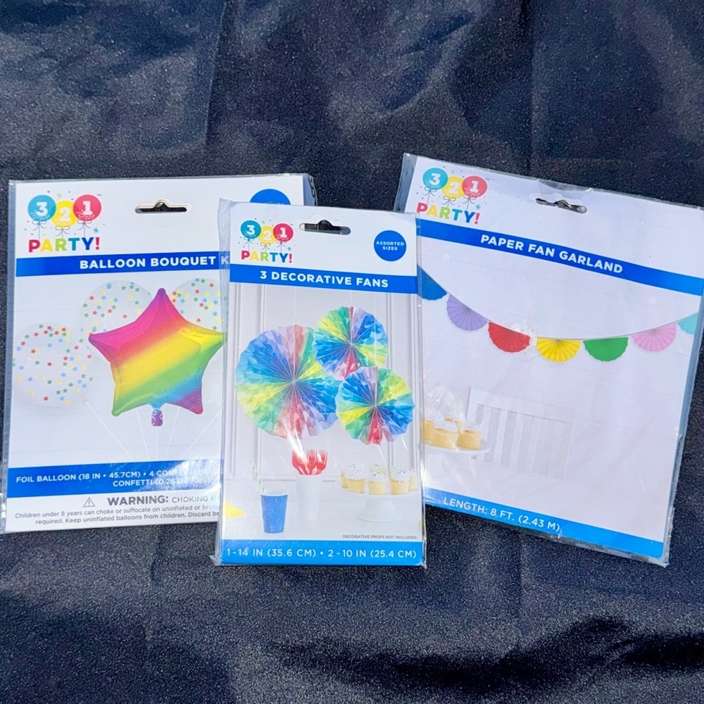 Rainbow Party Decorations - NEW